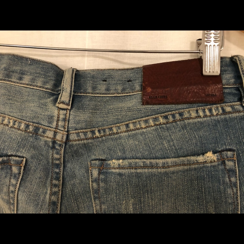 Distressed All Saints Jeans - Picture 7 of 8